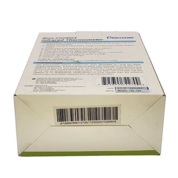 3x Berrcom Non-Contact Infrared Forehead Thermometer Model JXB-178 Body Temp - Picture 7 of 12